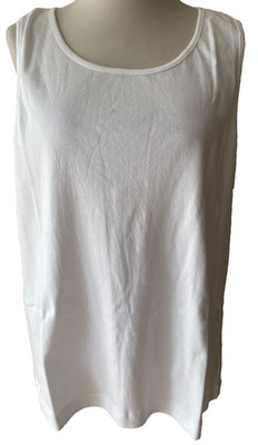 Adini 100% Baumwolle Ripp Jersey Trägertop ärmellos Rundhals Basic Gr. XL/L1