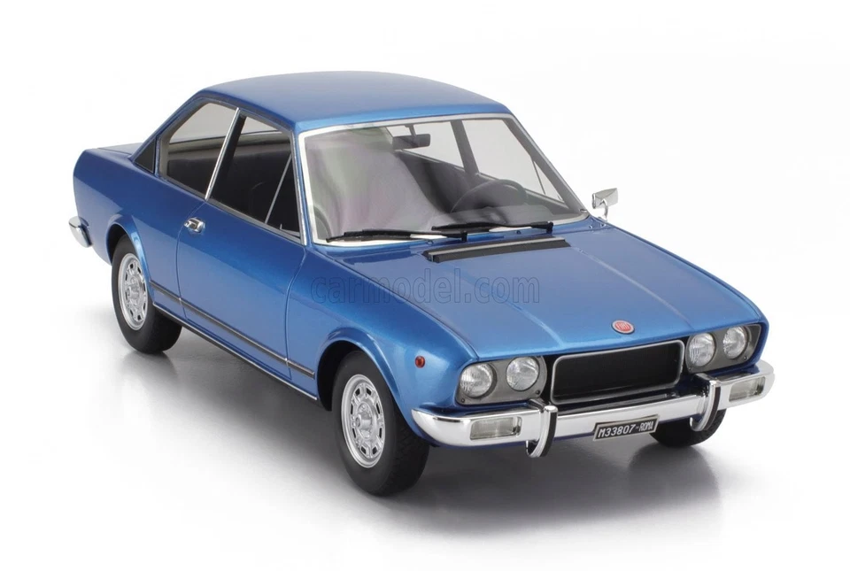 MODELLINO AUTO STATICO FIAT 124 SPORT COUPE SERIE-3 1974 AZZURRO CHIARO 1:18 - Immagine 4 di 4