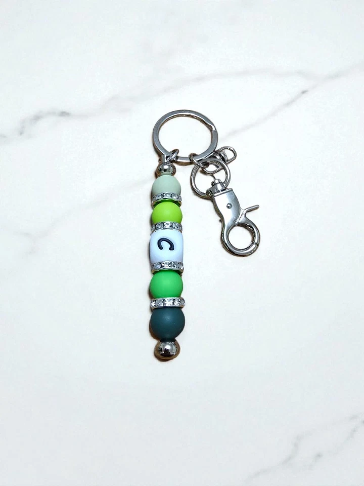 Персонализированные брелоки с инициалами буква A-Z кольцо для ключей для женщин мужчин - Изображение 4 из 4