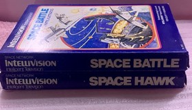 INTELLIVISION 2 CIB GAME LOT SPACE HAWK CIB/SPACE BATTLE CIB CLEANED & TESTED