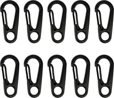 SWATOM Small Mini Carabiner Clip Tiny Spring Snap Hook Keychains Micro Carabiner