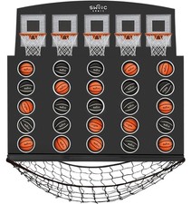 Wall Mounted Giant Basketball 4 In Four Swooc Games Post Lineup Hoop Room Mini