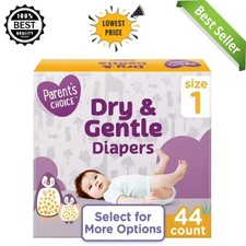 Parent  s Choice Dry  Gentle Baby Diapers Size 1 44 Count Disposable