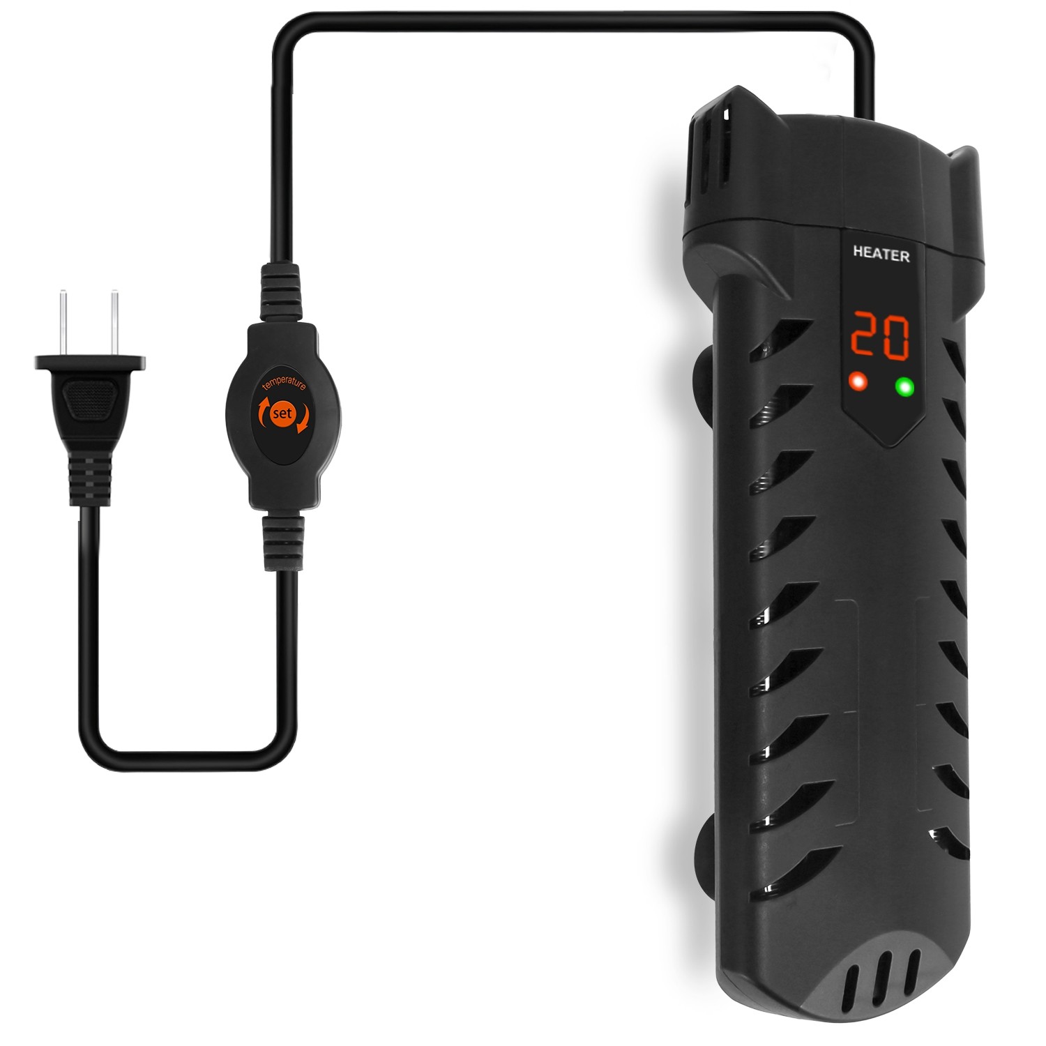 Submersible Aquarium Heater Accurate Temperature Control w/External Controller