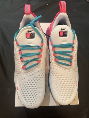 Nike Air Max 270 Miami Marlins South Beach Sneakers Size 10.5 HQ8001-100
