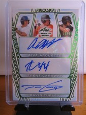 2024 Leaf Trinity Aiva Arquette Trent Caraway Gavin Turley Auto 12/15 (B82)