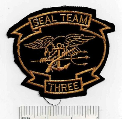 Vietnam War SEAL TEAM Three 3 US Navy Scuba Diver UDT USN Shoulder Patch Cloth