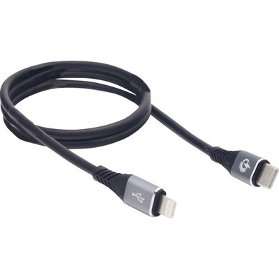 Male USB-C to Male Lightning Cable - Phone - Charger - 24'' - Black RPUSBCLHT24