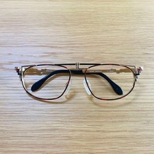 Cazal Mod 247 Col 402 Vintage Eyeglasses Frame Gold Japan Rare