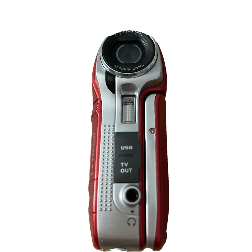 Videocámara digital DXG 565v 5,1 megapíxeles con zoom digital 4X roja probada funciona Foto 4 de 4