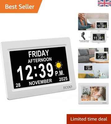 Leicht ablesbare Digitaluhr mit Multi-Display-Modi & Sonne/Mond Anzeigen - 7 Zoll