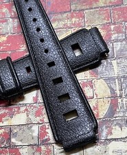 17 sold 1960s flared ends 18mm lugs vintage rubber dive watch band satin buckle