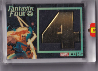 Panini Marvel Icons Limited Card Black Patch Gold Fantastic Four 4