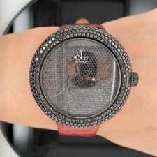Jacob & Co Crystal Pave Black Factory Diamond Iced Out Watch / $38,000 / Rare