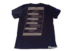 Chipotle Ingredients Messaging System Work Team Member Uniform Black T-Shirt Med
