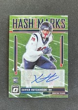 2023 Optic XAVIER HUTCHINSON Hash Marks Auto HOUSTON TEXANS