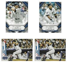 2020 Topps Update Derek Jeter 20 Years of the Captain and Base Card Lot of 4