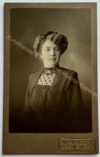 orig. CDV photo photograph old picture woman lady fashion around 1910 Gebweiler