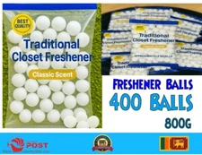 400 Balls Classic Scent Storage Freshener – Closet Drawer Wardrobe Use - 800g