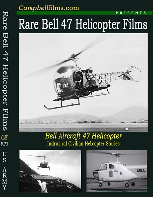 Very Rare Bell 47 Helicopter Film 1950 Civilian Aviation DVD