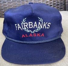 FAIRBANKS ALASKA EMBROIDERED CAP HAT CORDED SNAPBACK ARTIC CIRCLE ENTERPRISES