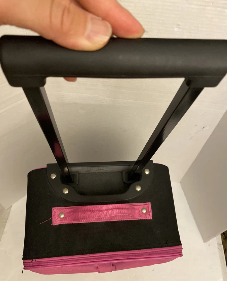 "Maleta de equipaje con lazo rosa Hello Kitty lunares negros 17""" Foto 4 de 4