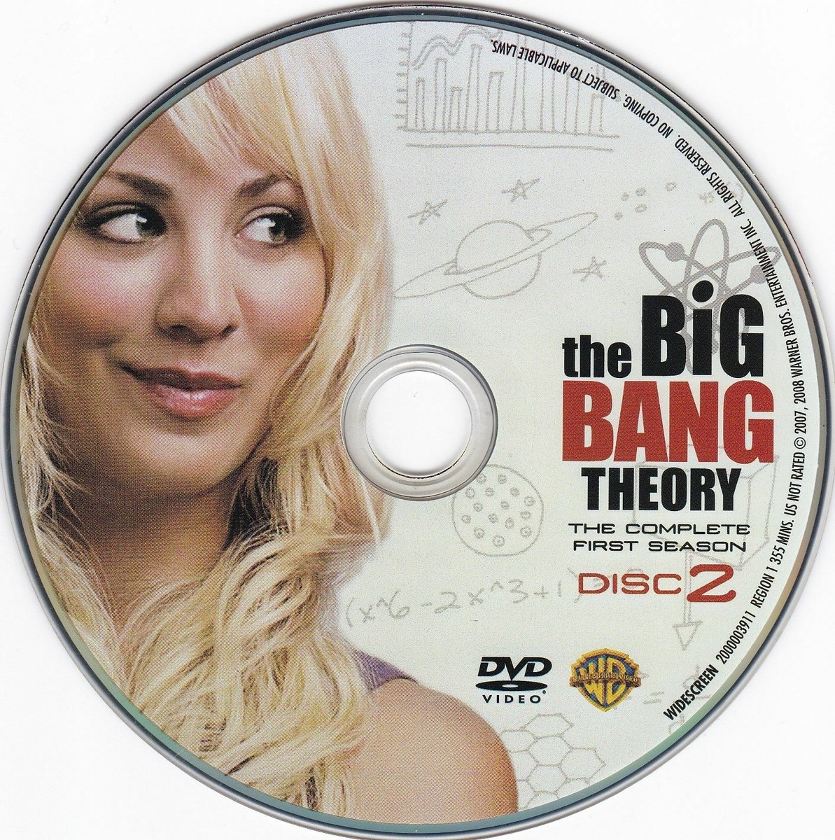 Individual Replacement For The Big Bang Theory Season 1 (DVD) Disc