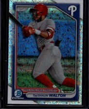 2024 Bowman #BCP-113 TayShaun Walton Chrome Prospects Mini-Diamond Refractors