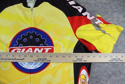 Maillot Cycliste Homme GIANT – Noir/Jaune – Taille XL – USA