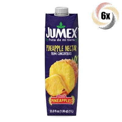 6x Cartons Jumex Pineapple Nectar Flavor Drink 33.8 Fl Oz ( Fast Shipping! )