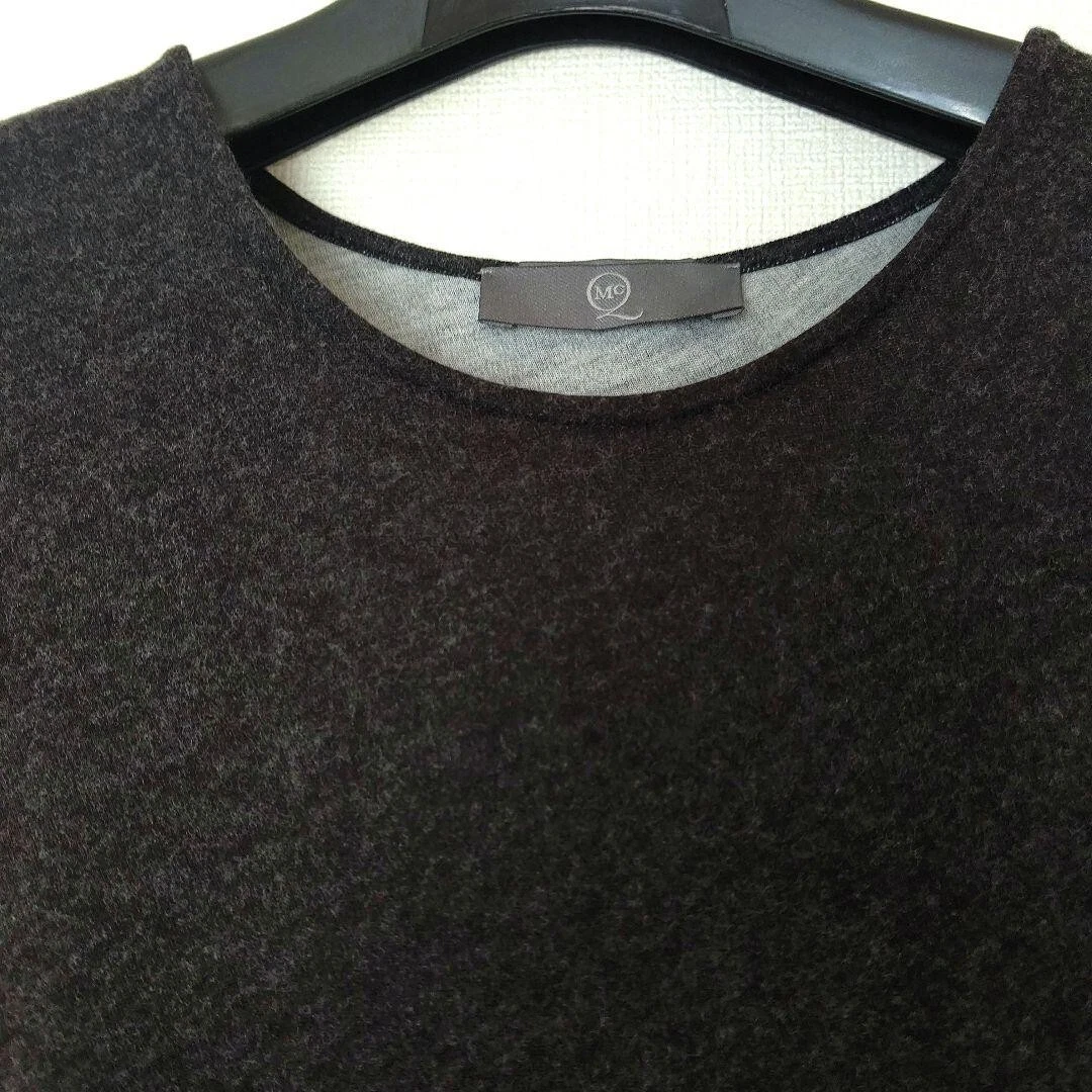 ALEXANDER McQUEEN taglia S asimmetrico grigio scuro rayon 70% lana 30% lana