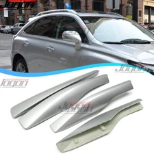 4PC Roof Rack Rail End Bar Cover ABS For Lexus RX350 F Sport RX 350 Base 2010-15