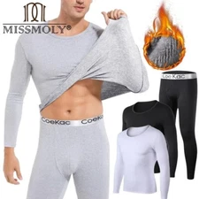 Men's Thermal Underwear Long Johns Fleece Lined Base Layer Keep Warm Tops&Bottom