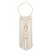 Handmade Woven Cotton Boho Dream Catcher Home Decor With Hanging Accessories