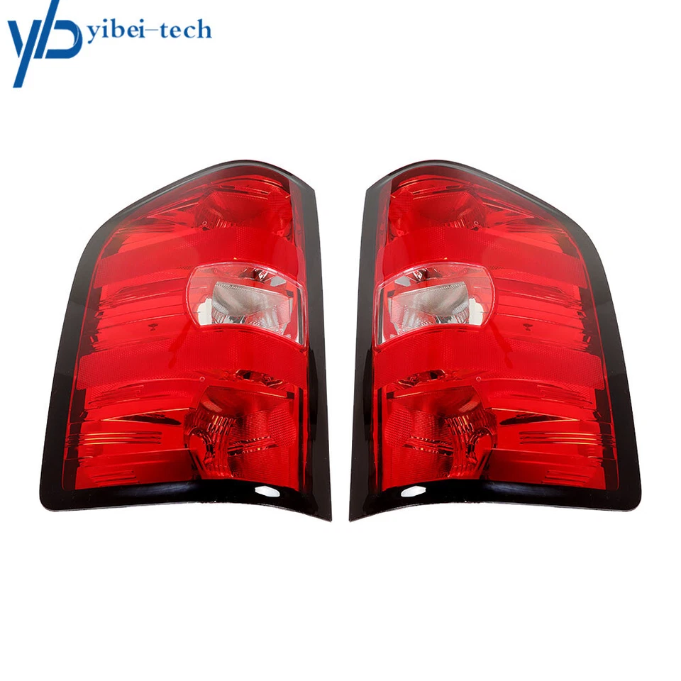 Pair Tail Lights Lamps For 2007 2008-2013 Chevy Silverado 1500/2500/3500 LH&RH - Image 4 of 4