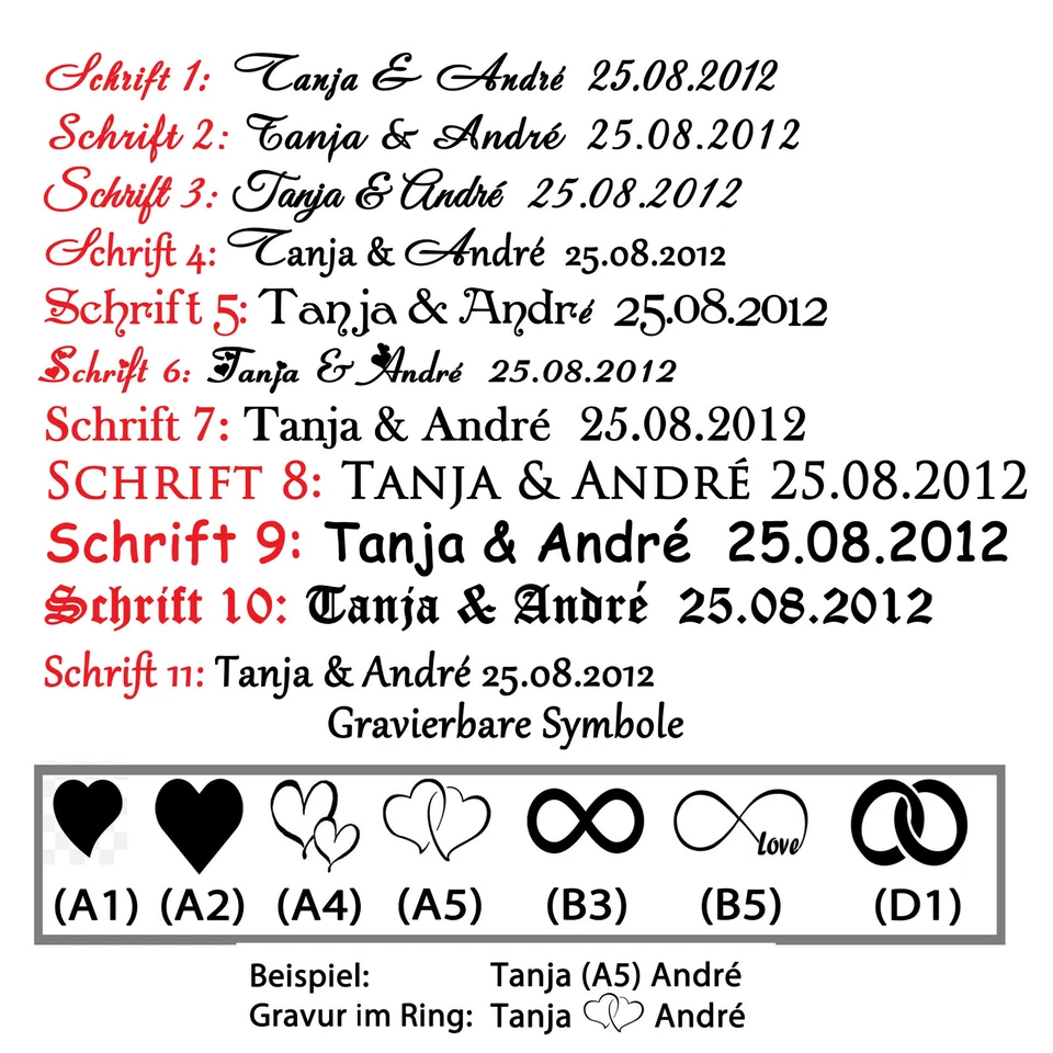 Paar Trauringe Eheringe Verlobungsringe Carbon Titanringe Diamantring + Gravur - Bild 4 von 4