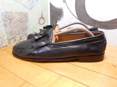 Cole Haan Mens Black Leather Kiltie Tassel Loafers Shoes C02691 Size 11‎ 3E Wide Cole Haan Kiltie Tassel Loafers | eBay main image 2