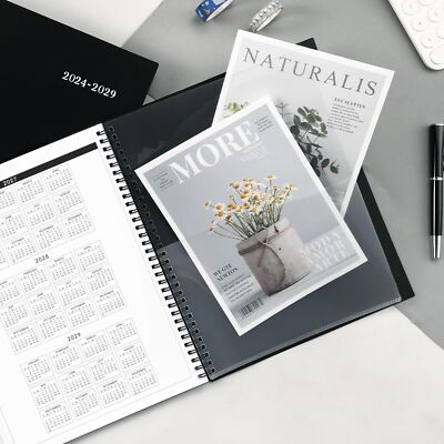 5 Year Monthly Planner 2024-2029 - 9x11 Calendar With Pockets, Polypropylene Cover, Green - View #5