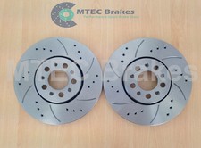 Seat Ibiza FR 1.8 T Turbo 20v 150 BHP Front Drilled Grooved Brake Discs 03-06