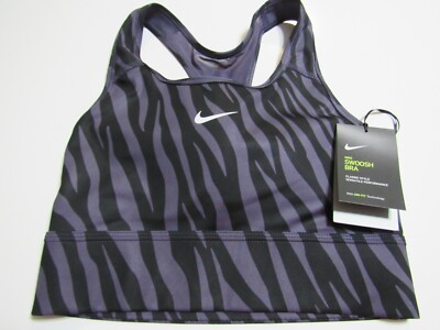 Nike Swoosh Womens Athletic Sports Bra  Medium Support 1 Piece Liner Small Nwt