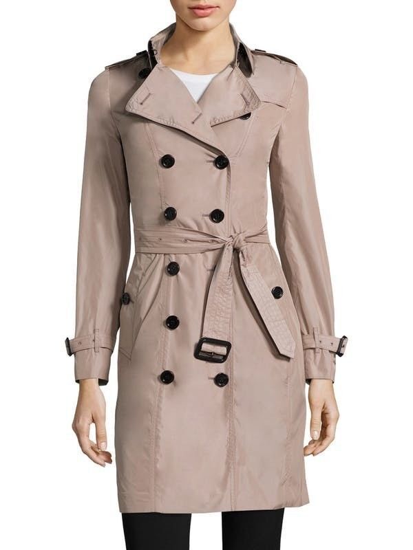 burberry double breasted trench coat