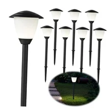 Low Voltage Pathway Lights LED Landscape Lights, 1.7W 12V, 6 pieces Black D