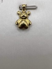 10k yellow gold bear pendant