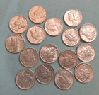 1940's  Mercury Dimes 19 Total  Beautiful Coins AU $1 No Reserve 1 Day Auction