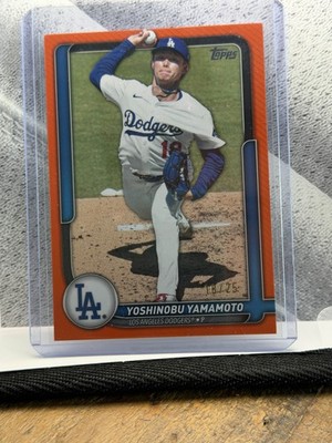 2026 Topps Series 2 Yoshinobu Yamamoto #54 Orange /25 Jersey Match 18/25