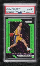 2018-19 Panini Prizm Fast Break Neon Green 4/5 Svi Mykhailiuk PSA 10 GEM MT j6a