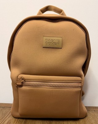 Dagne Dover Dakota Medium Neoprene Backpack Camel Dune Tan Excellent Cond