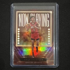 2023-24 Hoops Amen Thompson #18 Now Playing Holo RC