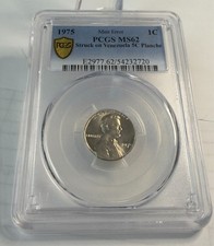Mint Error 1975 One Cent Sruck on Venezuela 5C Planche PCGS MS 62