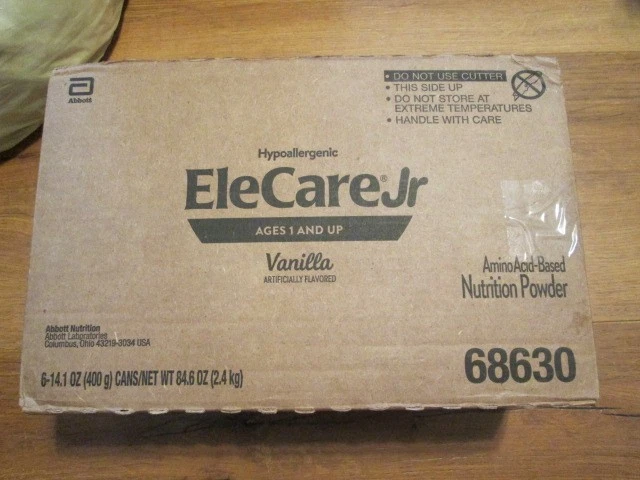 Elecare Jr Vanilla Junior Formula, 6 latas X 14,1 oz/lata, caducidad JUL 2026, DHA/Luteína Foto 4 de 4